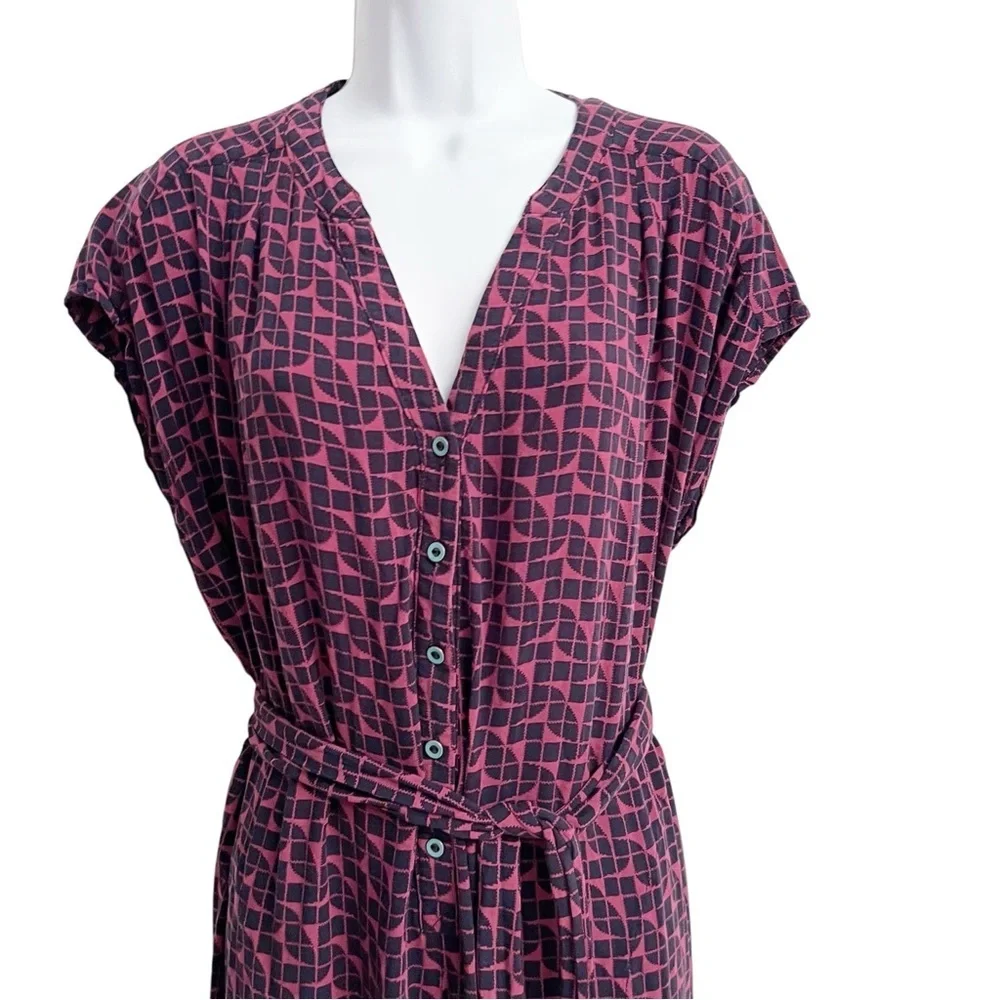 Anthropologie Maeve Karsten Geo Patterned Jumpsuit Harem Jogger Pants Size Small - Picture 6 of 8